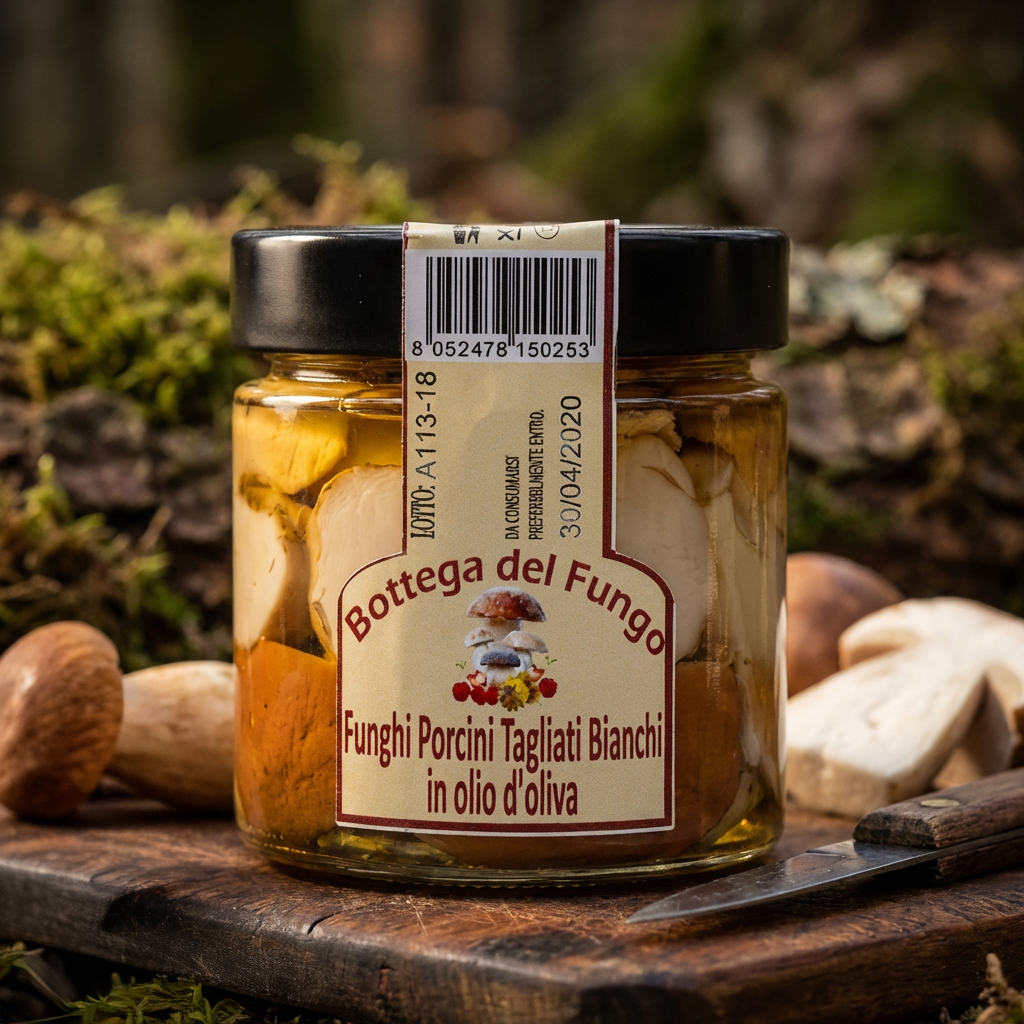 Funghi Porcini bianchi sott'olio